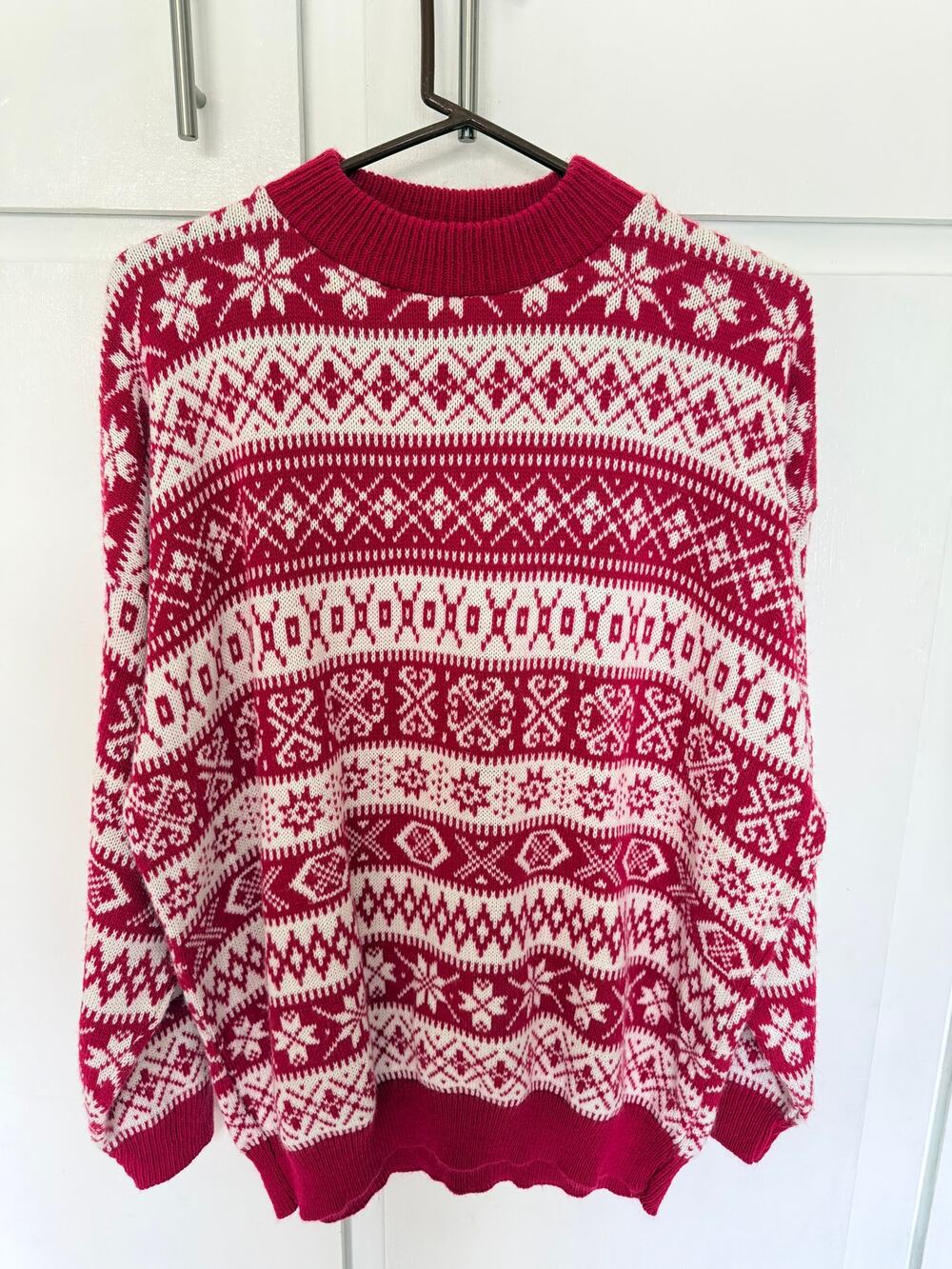American Pride Retro 90s-Style Fair Isle Knit Sweater Size 22W Womens